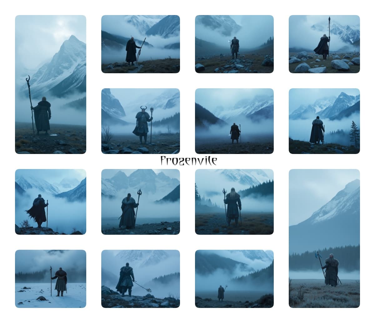 Темный ритуал в сердце зимы: визуальный пак для кинематографичной музыки