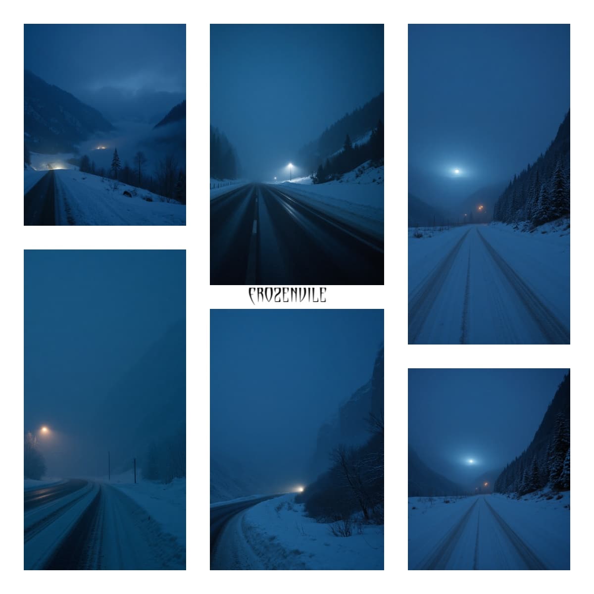 Зимняя коллекция обложек: 8 атмосферных дорог в тумане