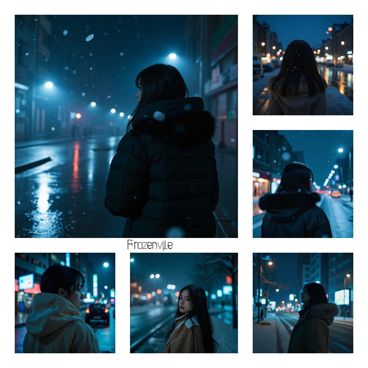 Midnight Snowfall — Ночные зимние образы в киношной атмосфере