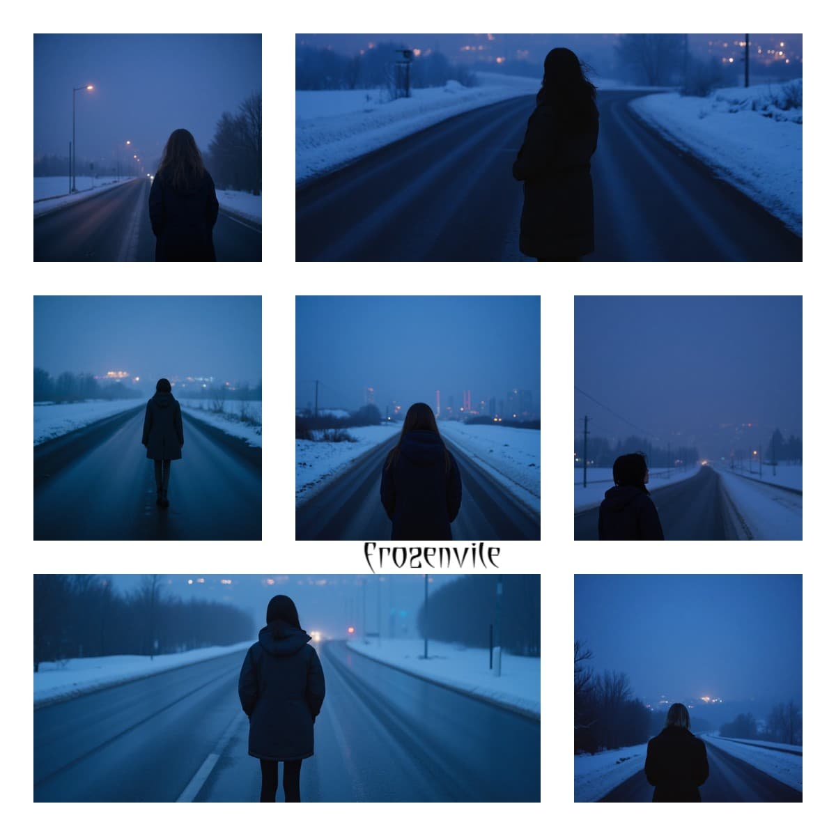 Пак из 8 обложек в стиле Dark Ambient Pop | Зимняя атмосфера для ваших треков