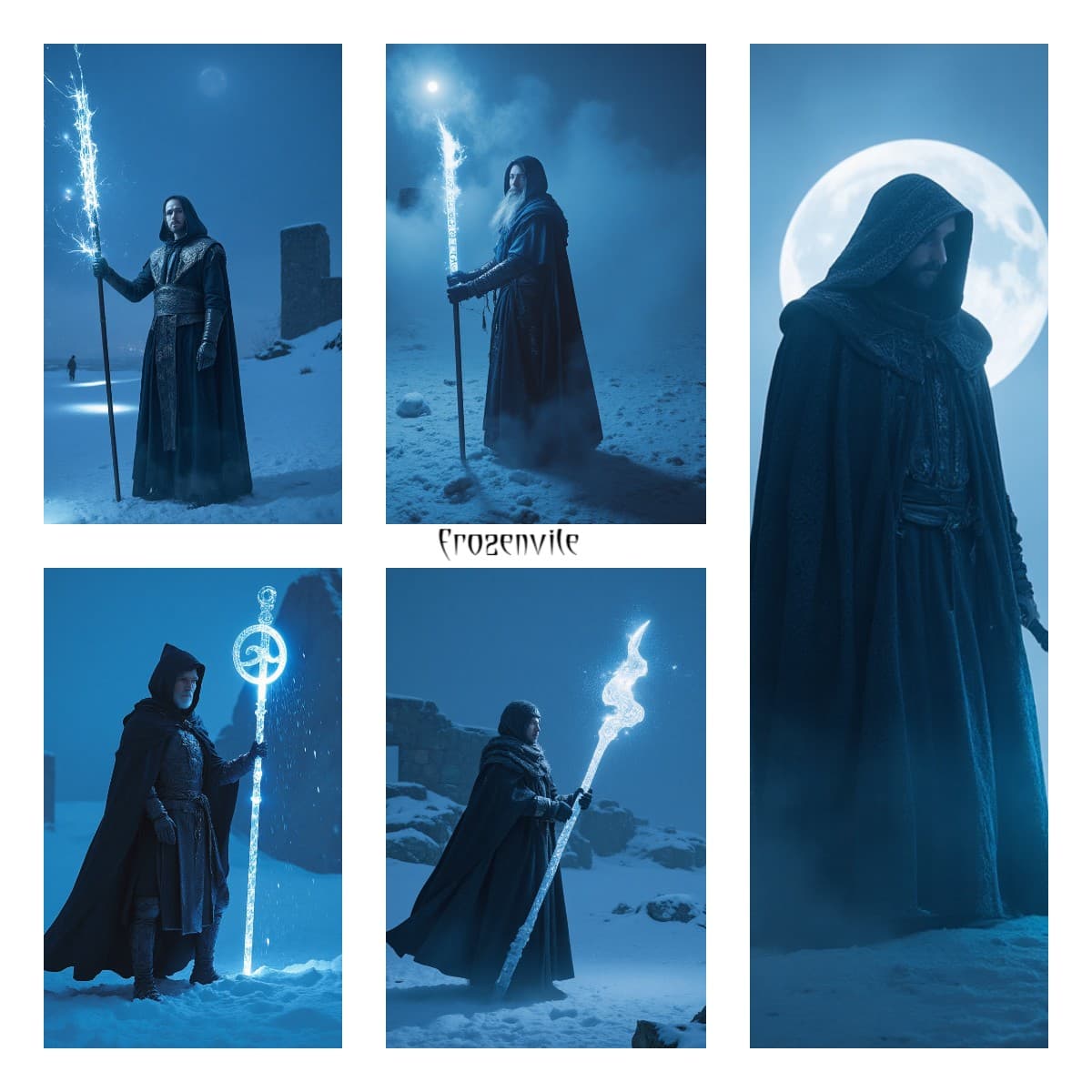 Runes of Frost — Cinematic Celtic Fantasy Cover Pack (8 Covers)