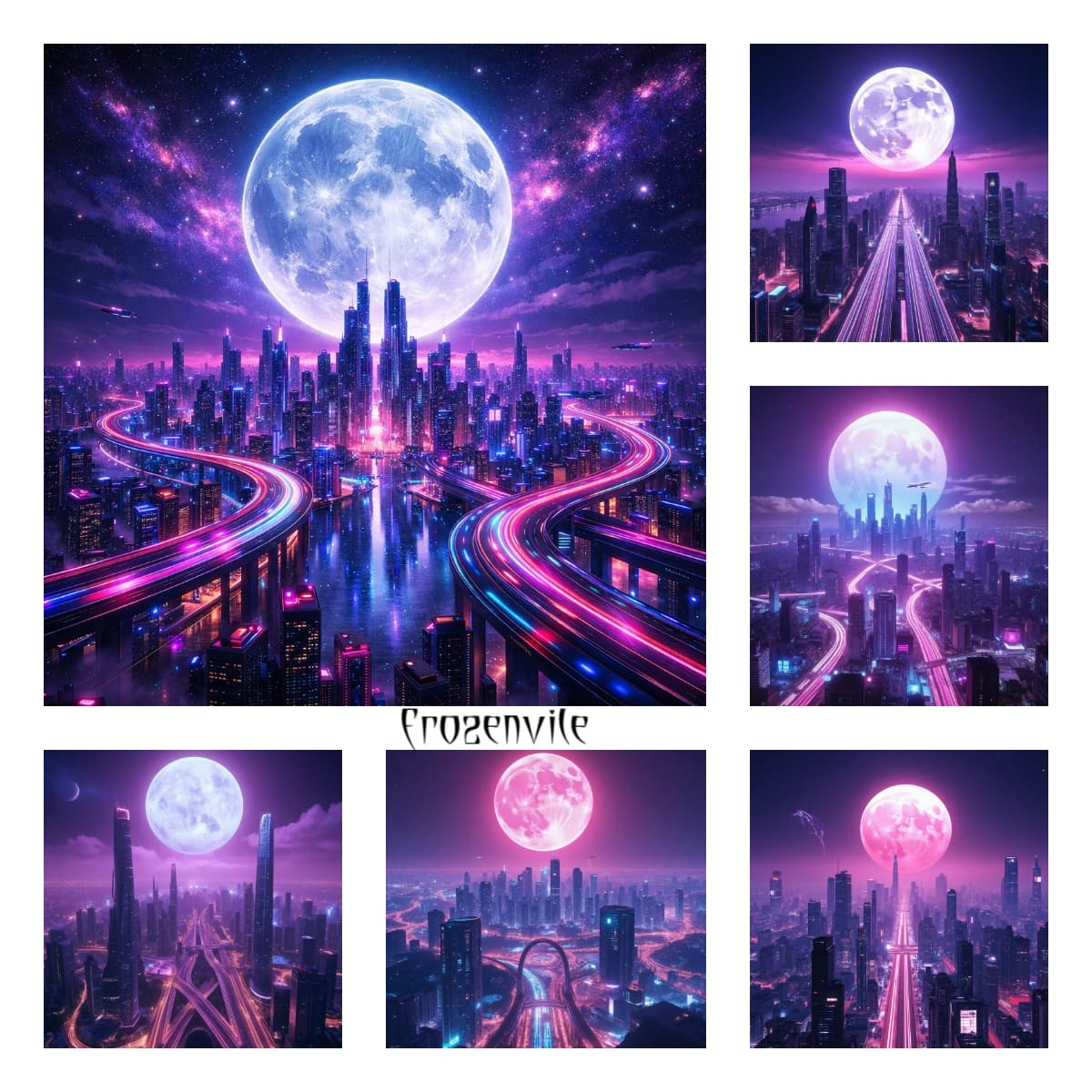 Киберпанк в каждом кадре: пак из 6 обложек